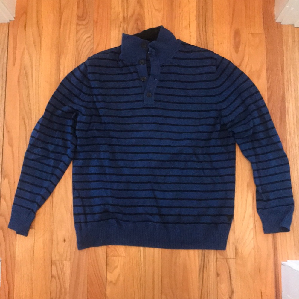 American Eagle button mock neck sweater
